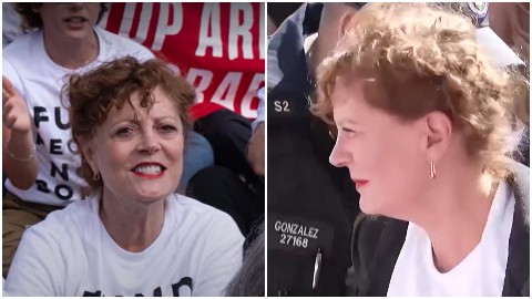 Susan Sarandon arrestata nella protesta contro Netanyahu a New York