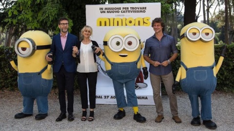 I Minions sbarcano a Roma con Luciana Littizzetto, Fabio Fazio e Alberto Angela