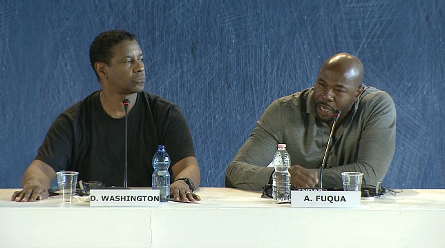 Denzel Washinton, Chris Pratt e Antoine Fuqua presentano I magnifici sette al Festival di Venezia