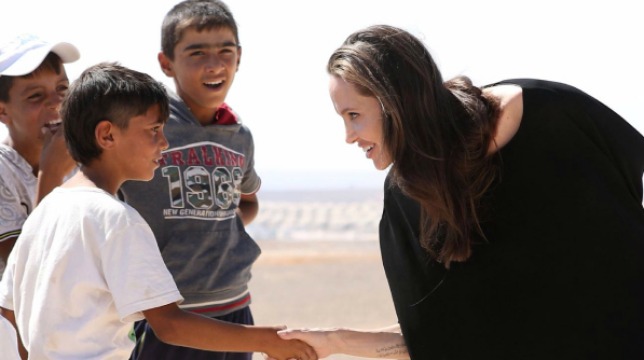 Angelina Jolie: visita ai profughi in Siria