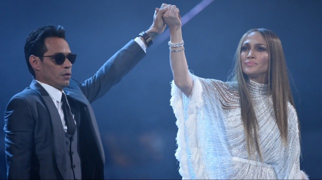 Jennifer Lopez e il bacio con Marc Anthony: video
