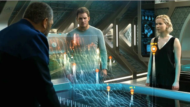 Passengers: Laurence Fishburne, Jennifer Lawrence, Chris Pratt e il destino di "una nave che affonda"