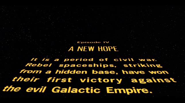 Rogue One doveva avere i titoli a scorrimento e le tendine orizzontali