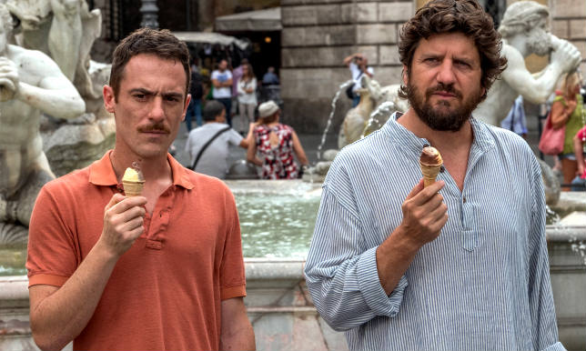 Questione di Karma: Fabio De Luigi e Elio Germano nel poster esclusivo del film