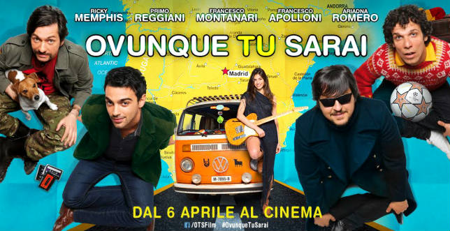 Ovunque tu sarai: il poster del film con Ricky Memphis, Primo Reggiani, Francesco Montanari e Francesco Apolloni