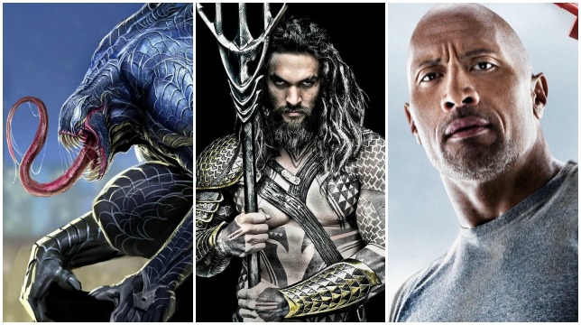 Le date d'uscita di Venom, Aquaman e Skyscraper con The Rock
