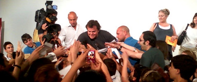 Il Guerriero Dragone a Taormina : Jack Black dilaga al Festival