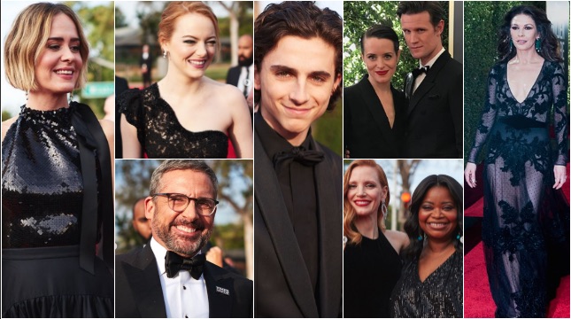 Golden Globes 2018: sul red carpet è total black