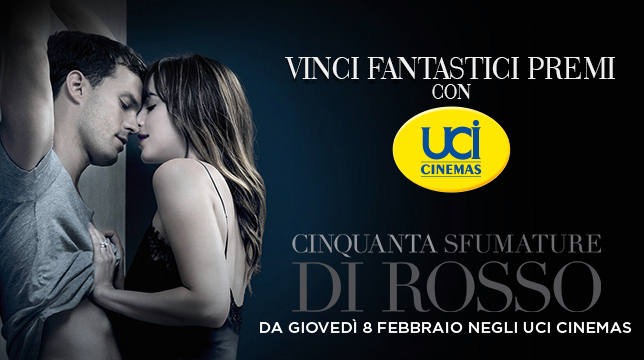 Vinci con UCI Cinemas e Cinquanta sfumature di Rosso