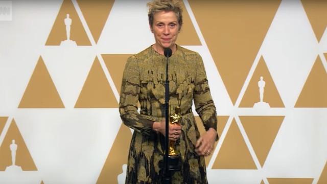 Oscar 2018: arrestato l'uomo che ha tentato di rubare la statuetta di Frances McDormand