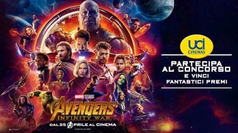 Vinci con UCI Cinemas e Avengers Infinity War