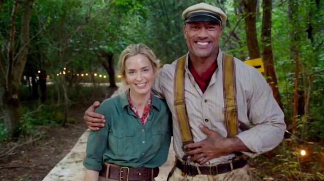 Dwayne Johnson e Emily Blunt in un video dal set di Jungle Cruise
