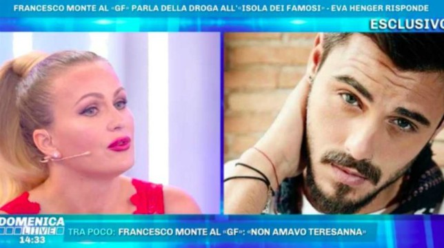 Grande Fratello Vip, Eva Henger lancia la bomba in diretta a Domenica Live: "Francesco Monte ha bestemmiato"