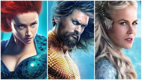 Aquaman: ecco i character poster con Jason Momoa, Nicole Kidman, Amber Heard