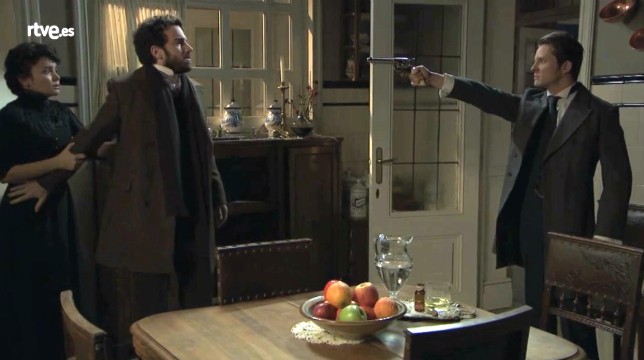 Una Vita Anticipazioni 13 aprile 2019: Samuel minaccia Diego con una pistola