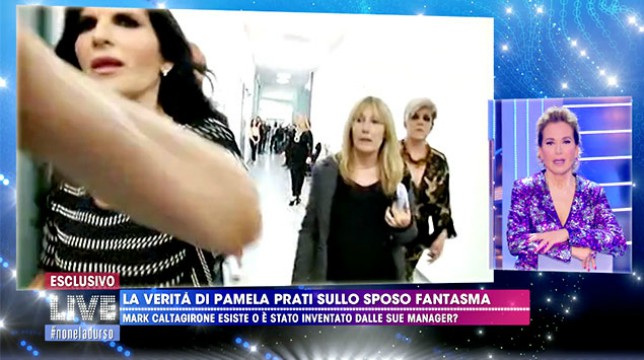 Pamela Prati: spintoni violenti al cameraman di Live - Non è la D'Urso, video