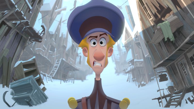 Klaus, un'immagine del primo film di animazione Netflix, a mano libera e vecchio stile!