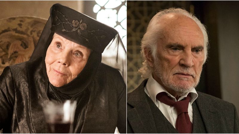 Diana Rigg e Terence Stamp in Last Night in Soho di Edgar Wright