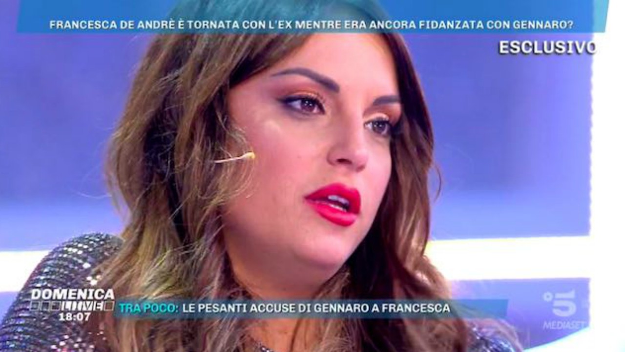Domenica Live: Francesca e Giorgio vittime di un complotto, la De Andrè accusa Gennaro di fare uso di sostanze