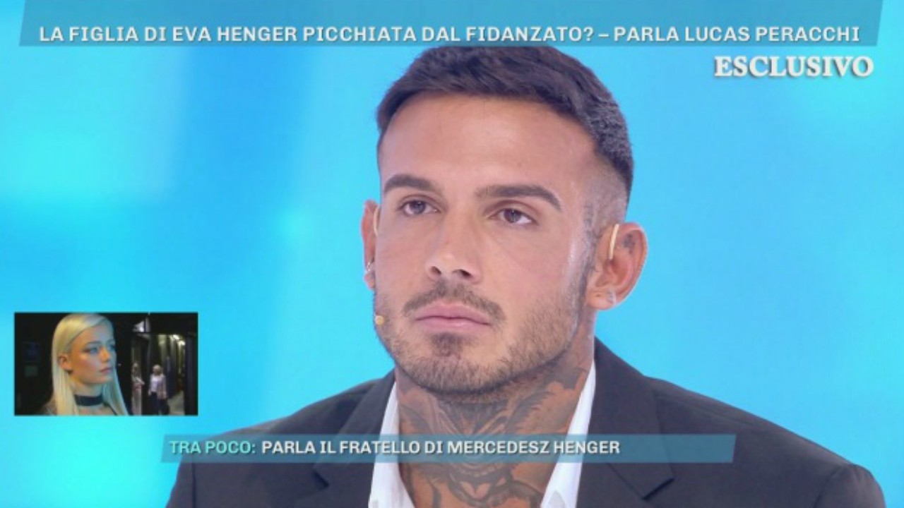 Lucas Peracchi a Domenica Live replica alle gravi accuse di Eva Henger: "Ha inventato tutto", video
