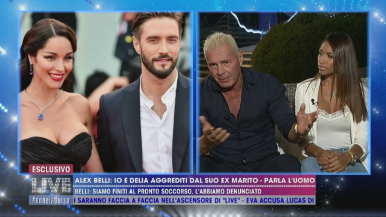 Live-Non è la d'Urso: Alex Belli e Delia Duran aggrediti? L'ex marito di lei racconta tutta la verità