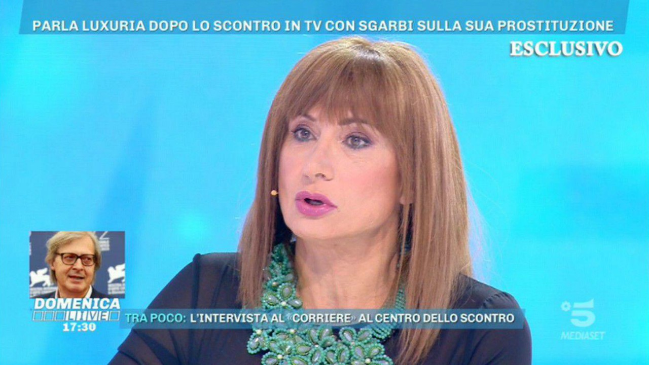 Vladimir Luxuria a Domenica Live contro Barbara D'Urso: "Sono delusa, mi aspettavo una reazione da parte tua"