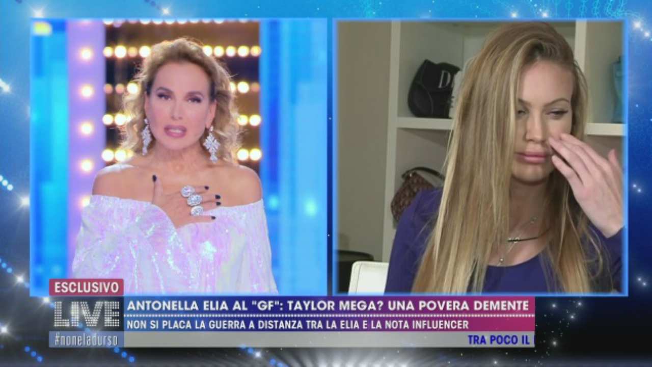Barbara D'Urso silura in diretta Taylor Mega per via di una foto: "Non ti voglio più nelle mie trasmissioni"