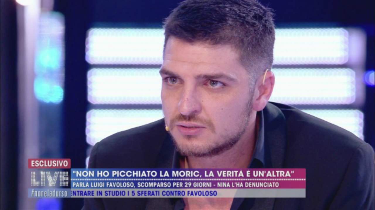 Luigi Favoloso a 'Live - Non è la d’Urso': tutta la verità sulla sua scomparsa e sul rapporto con la Moric