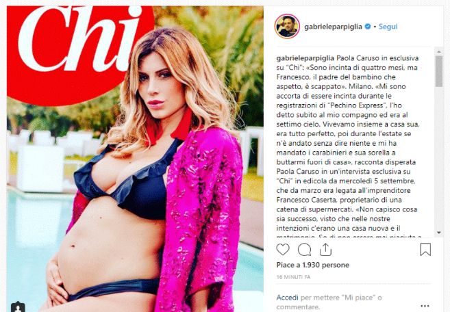 Paola Caruso, l'ex bonas, incinta: Paola Caruso, l'ex bonas, incinta: