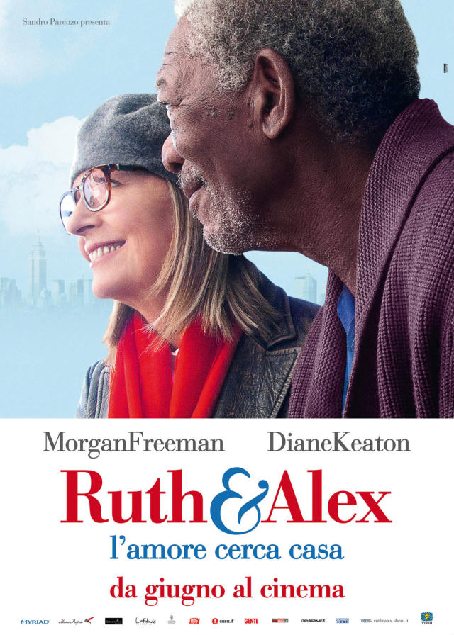 Freeman e Diane Keaton nel poster italiano di Ruth e Alex