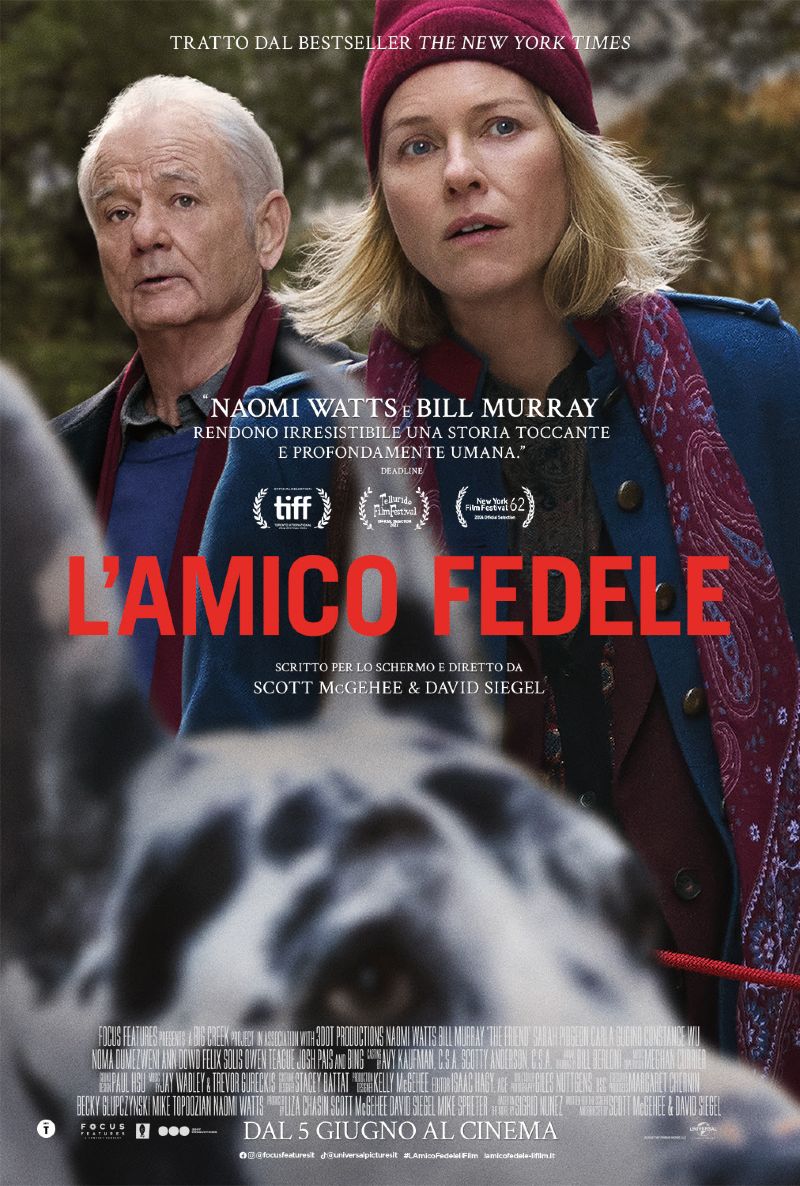 Bill Murray, Naomi Watts e un alano nel trailer di Lamico fedele