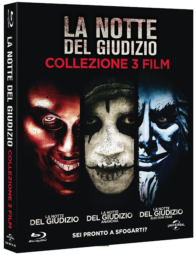 Trilogia di La notte del giudizio in Blu-ray e dvd