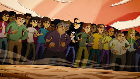 Questo mondo non mi renderà cattivo: Il caotico poster ufficiale della nuova serie animata di Zerocalcare