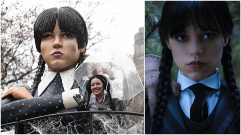 Mercoledì protagonista di un carro della parata del Ringraziamento a New York, ma non odiava questa festa?