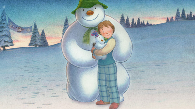 L'uomo di neve e il cucciolo di neve