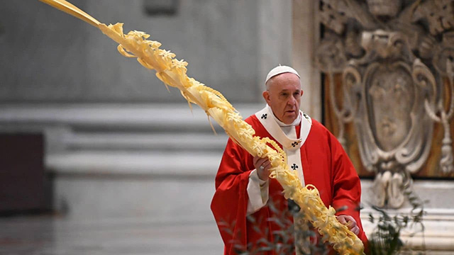 Santa Messa delle Palme celebrata da Papa Francesco