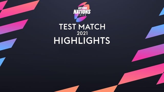 Rugby, Highlights Autumn Test Match