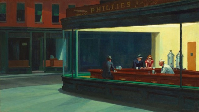 Hopper, la tela bianca