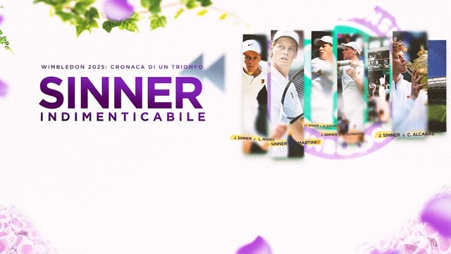 Sinner indimenticabile Wimbledon 2025: la storia