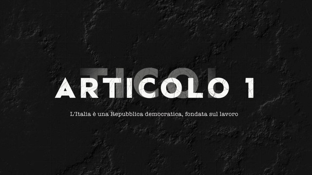 Articolo 1