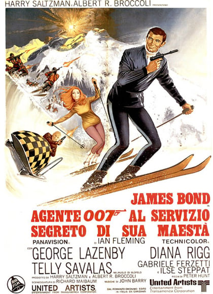 Risultati immagini per agente 007. al servizio segreto di sua maestà film 1969