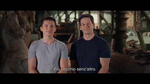 Uncharted Contenuto Speciale con Tom Holland e Mark Wahlberg
